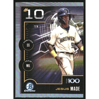 2025 Bowman Chrome Scouts Top 100 #BTP10 Jesus Made