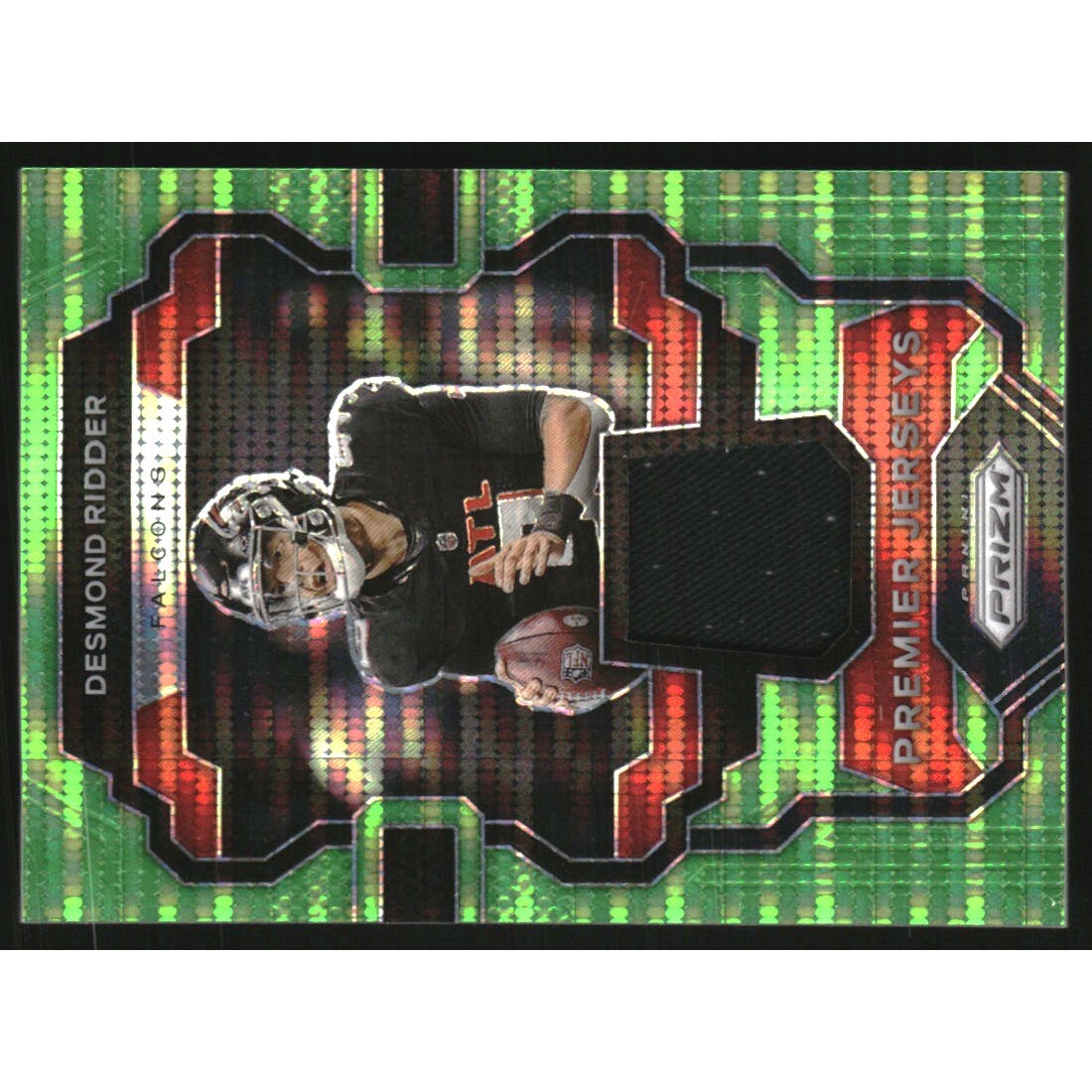 2023 Panini Prizm Premier Jerseys Neon Green Pulsar #29 Desmond Ridder