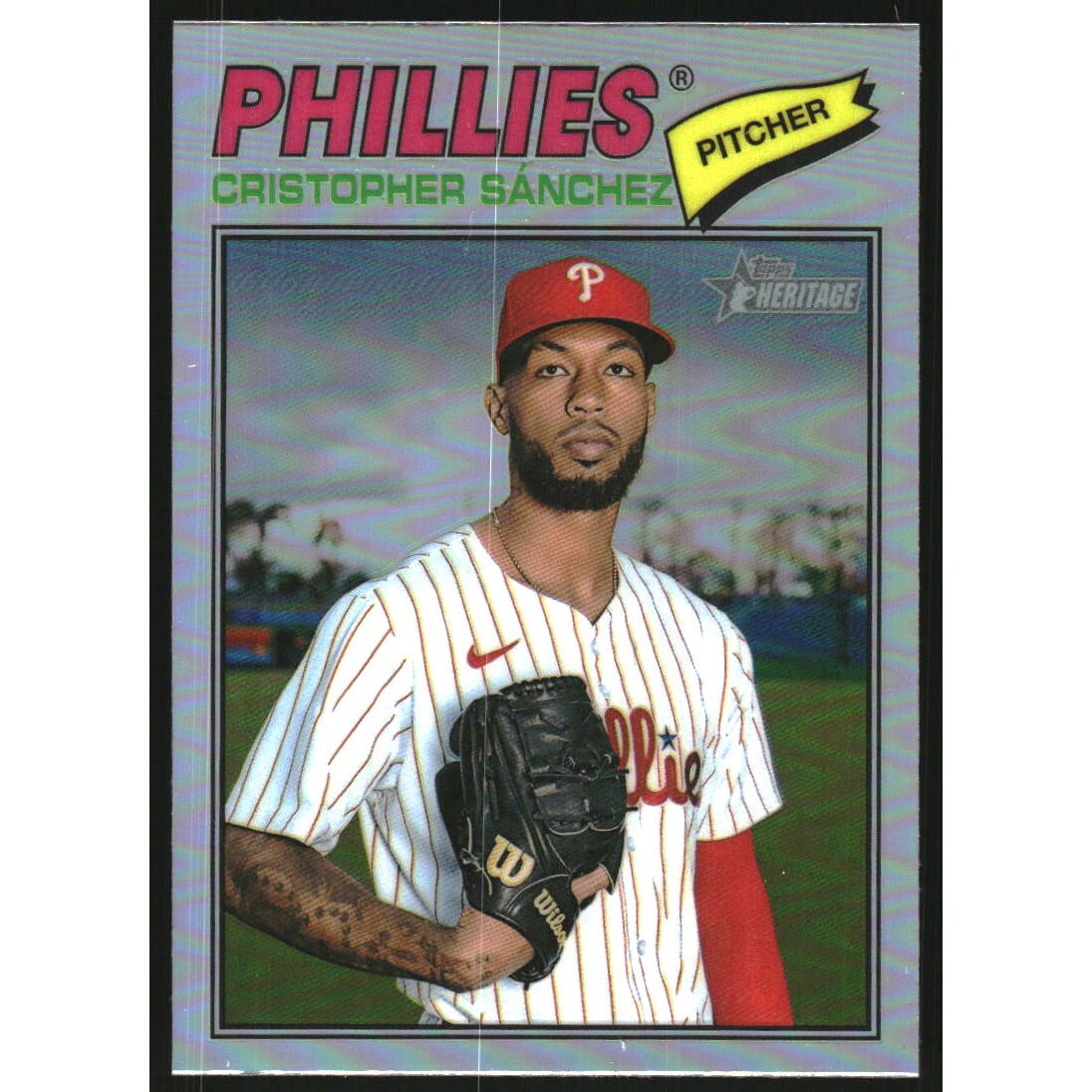 2026 Topps Heritage Chrome Refractors #110 Cristopher Sanchez