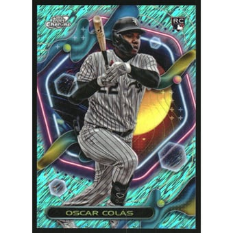 2023 Topps Cosmic Chrome Aqua Equinox Refractors #104 Oscar Colas