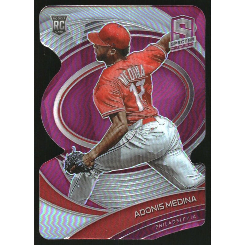 2021 Panini Spectra Neon Pink Die Cut #106 Adonis Medina