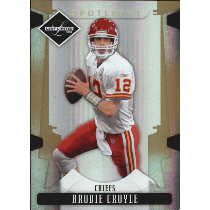 2008 Leaf Limited Gold Spotlight #50 Brodie Croyle