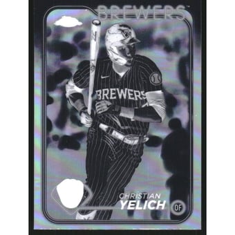 2024 Topps Chrome Negative Refractors #253 Christian Yelich