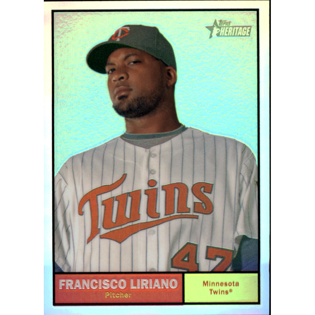 2010 Topps Heritage Chrome Refractors #C142 Francisco Liriano. rookie card picture