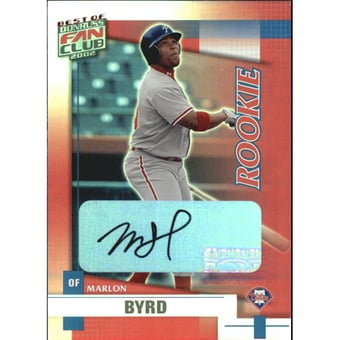 2002 Donruss Best of Fan Club Autographs #232 Marlon Byrd/475*