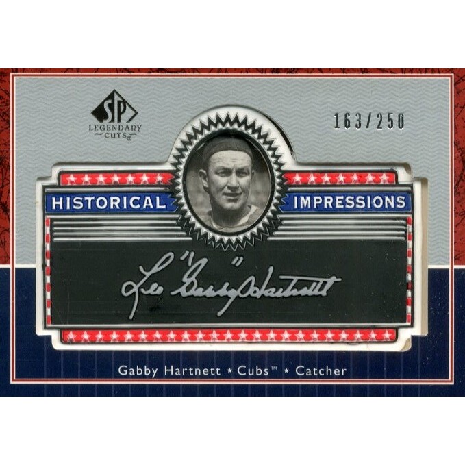 2003 SP Legendary Cuts Historical Impressions Silver #LB Lou Boudreau