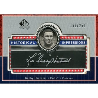 2003 SP Legendary Cuts Historical Impressions Silver #LB Lou Boudreau