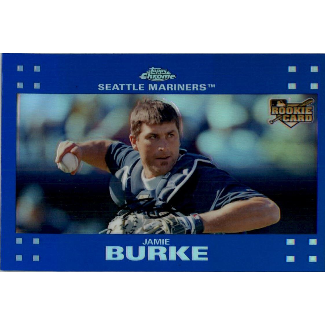 2007 Topps Chrome Blue Refractors #290 Jaime Burke 2007 Topps Chrome Blue Refractors #290 Jaime Burke