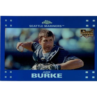 2007 Topps Chrome Blue Refractors #290 Jaime Burke