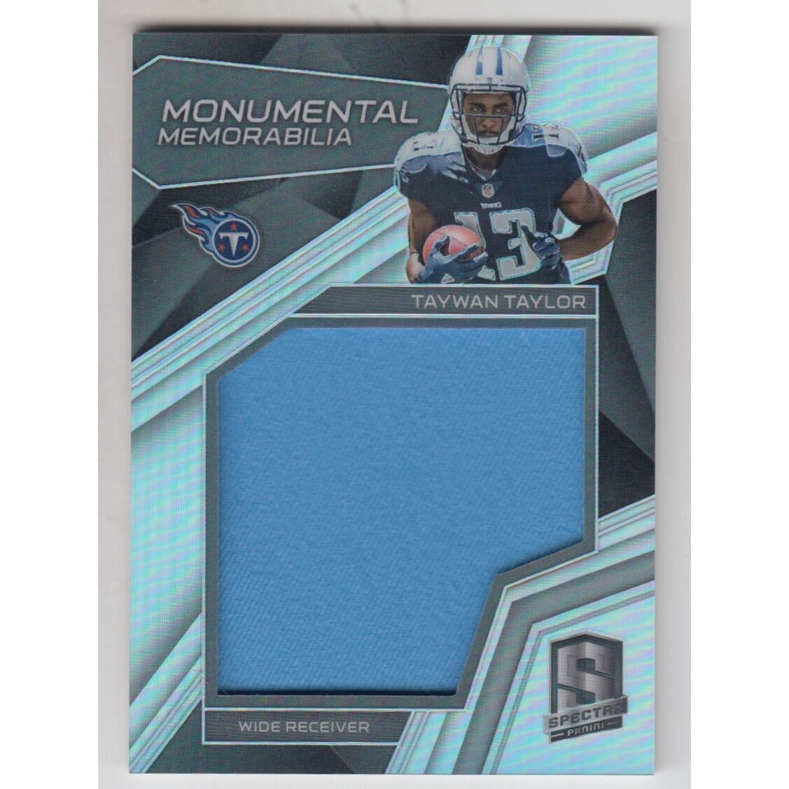 2017 Panini Spectra Monumental Memorabilia #27 Taywan Taylor. rookie card picture
