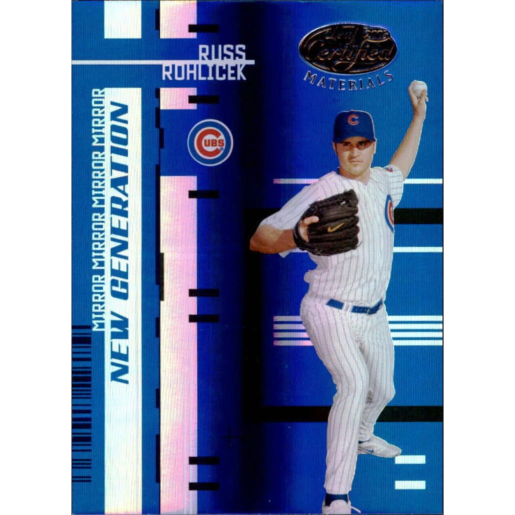 2005 Leaf Certified Materials Mirror Blue #235 Russ Rohlicek NG