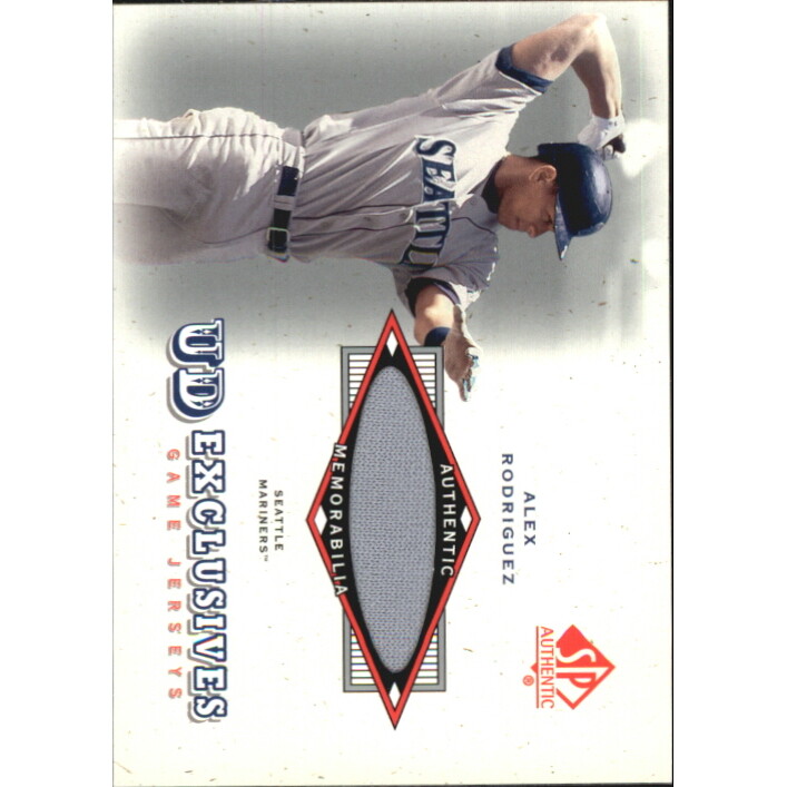 2001 SP Authentic UD Exclusives Game Jersey #AR Alex Rodriguez