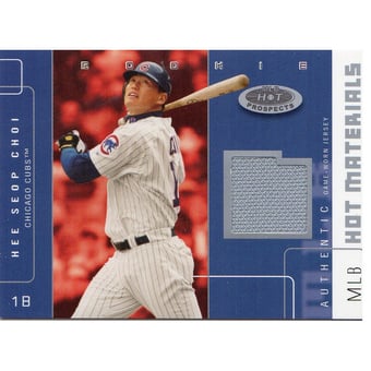 2003 Hot Prospects MLB Hot Materials #HC Hee Seop Choi Jsy