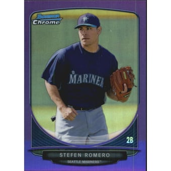 2013 Bowman Chrome Prospects Purple Refractors #BCP106 Stefen Romero