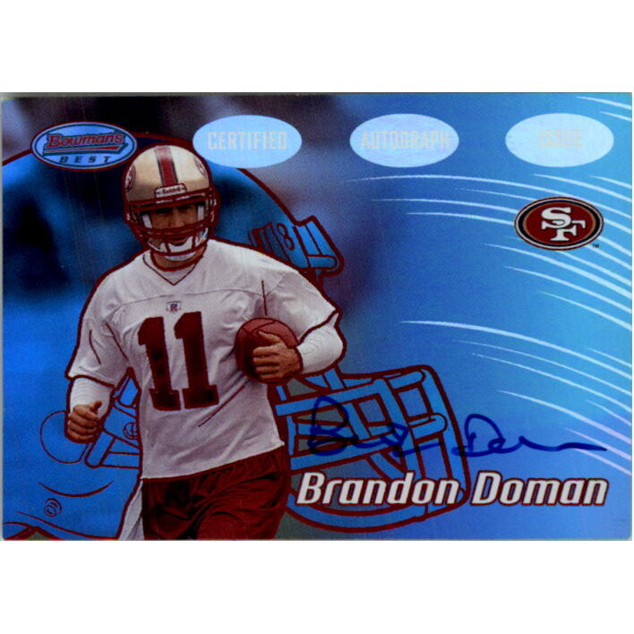 2002 Bowman's Best Red #122 Brandon Doman AU. rookie card picture