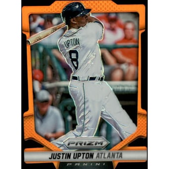 2014 Panini Prizm Prizms Orange Die Cut #35 Justin Upton