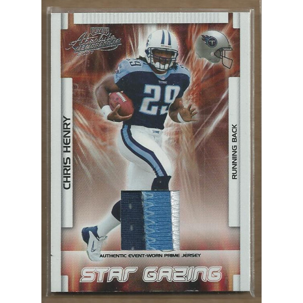 2007 Absolute Memorabilia Star Gazing Materials Prime #21 Chris Henry