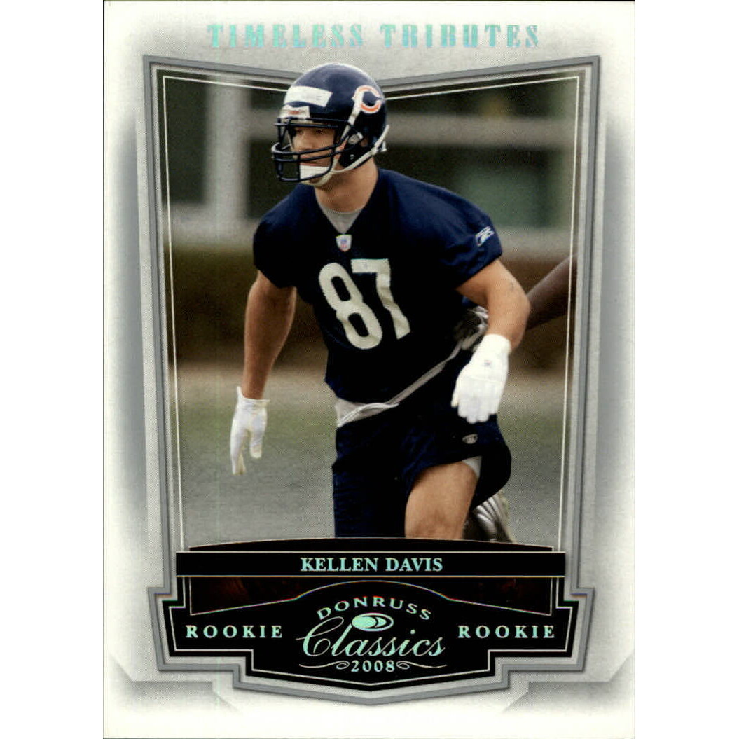 2008 Donruss Classics Timeless Tributes Silver #240 Kellen Davis. rookie card picture