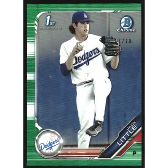 2019 Bowman Chrome Draft Green Refractors #BDC43 Jack Little