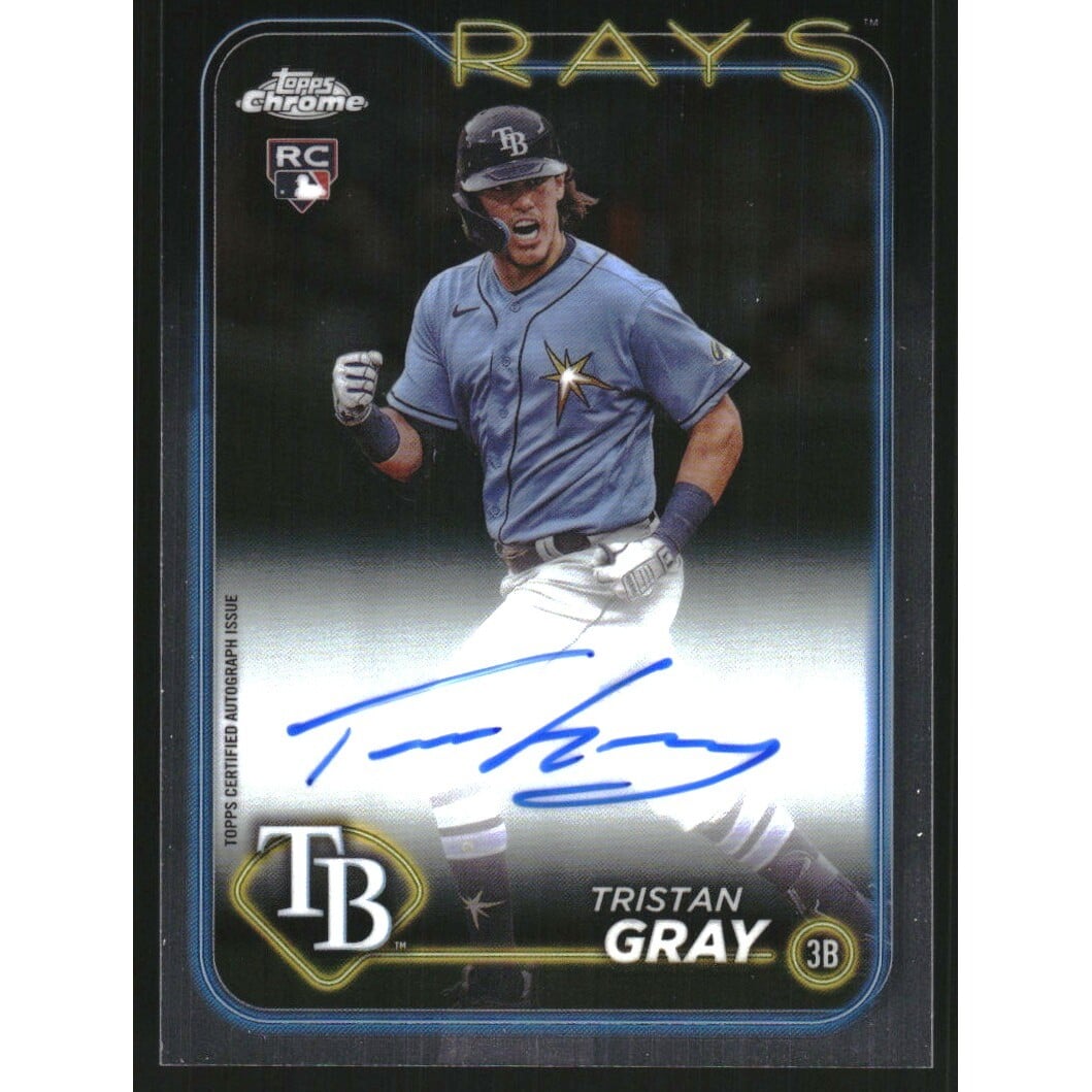 2024 Topps Chrome Rookie Autographs #RATGR Tristan Gray. rookie card picture