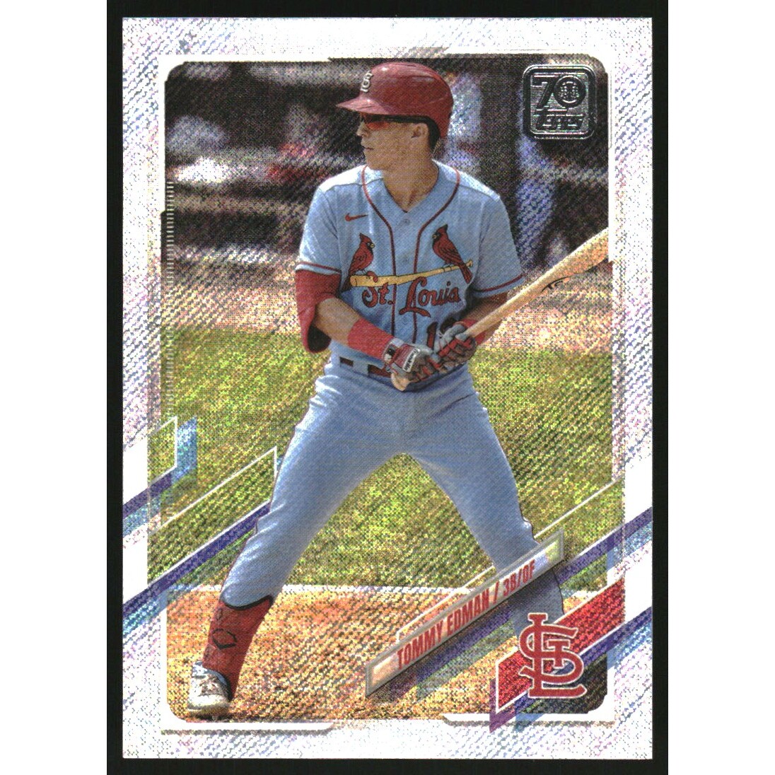 2021 Topps Factory Set Walmart Foilboard #314 Tommy Edman