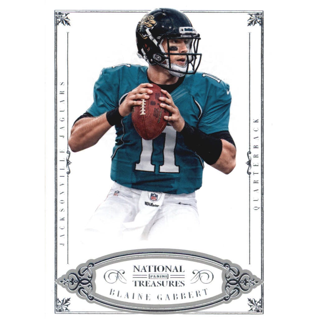 2012 Panini National Treasures #95 Blaine Gabbert. rookie card picture