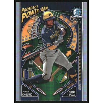 2024 Bowman Chrome Prospect Power-Up #PP6 Jackson Chourio