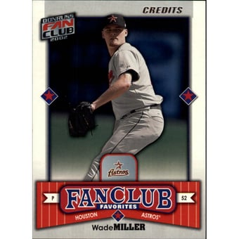 2002 Donruss Fan Club Credits #275 Wade Miller FC