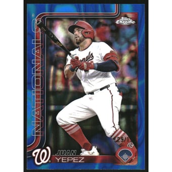 2025 Topps Chrome Blue Lava Refractors #16 Juan Yepez