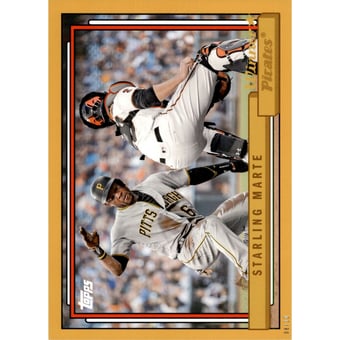 2017 Topps Archives 5x7 Gold #211 Starling Marte
