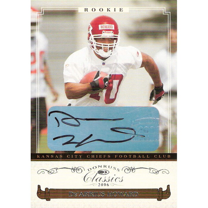 2006 Donruss Classics #168 De'Arrius Howard AU/999 RC