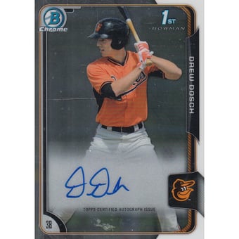 2015 Bowman Chrome Prospect Autographs #BCAPDD Drew Dosch