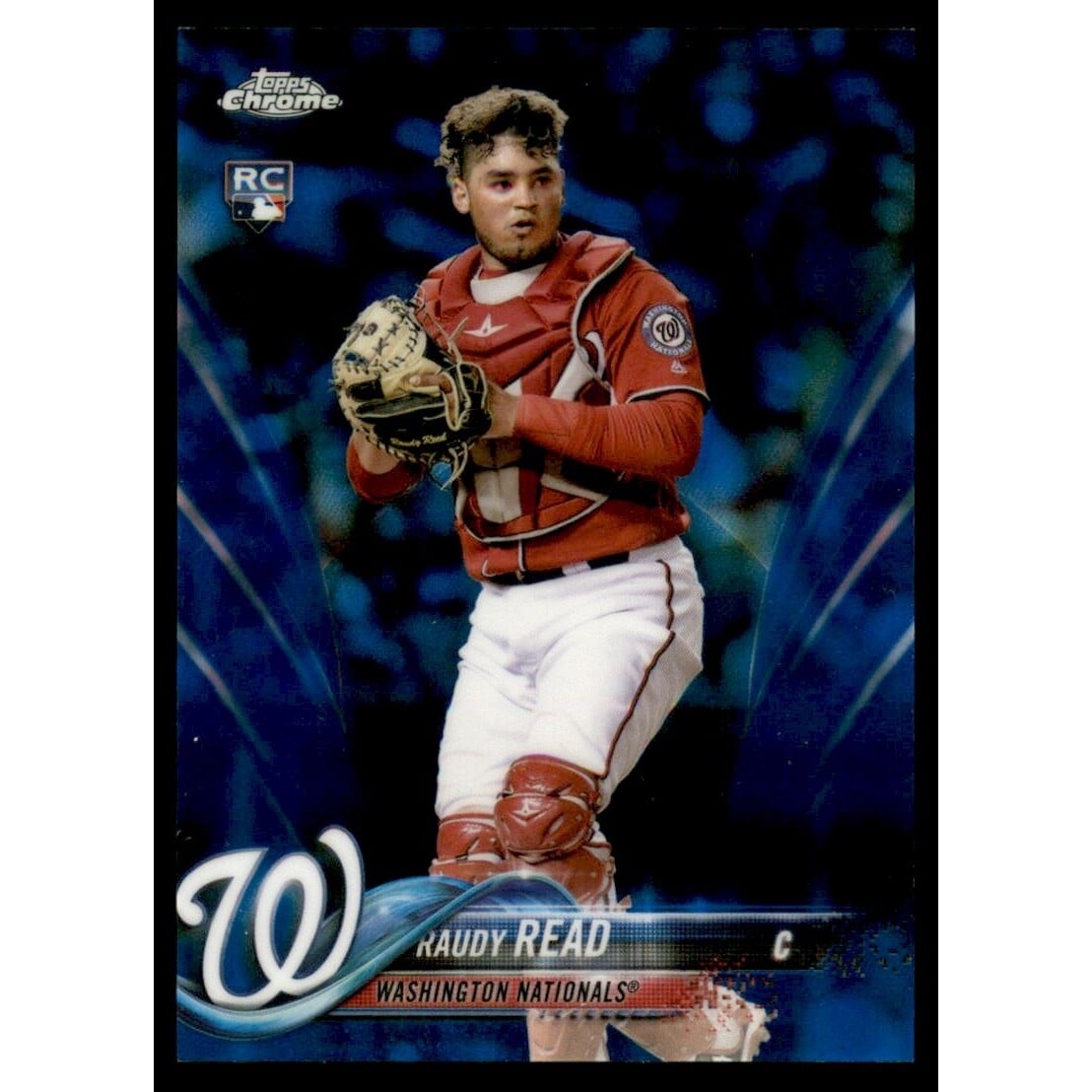 2018 Topps Chrome Blue Refractors #120 Raudy Read. rookie card picture