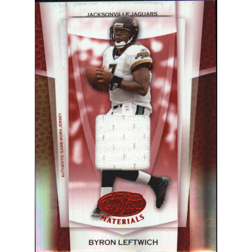 2007 Leaf Certified Materials Mirror Red Materials #123 Byron Leftwich/125