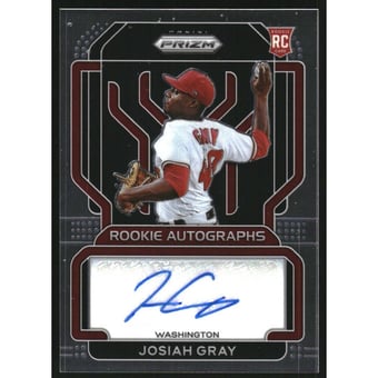 2022 Panini Prizm Rookie Autographs #15 Josiah Gray