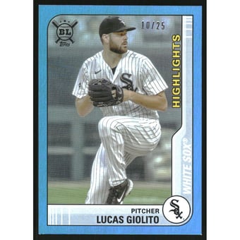2021 Topps Big League Blue Foil #293 Lucas Giolito HL