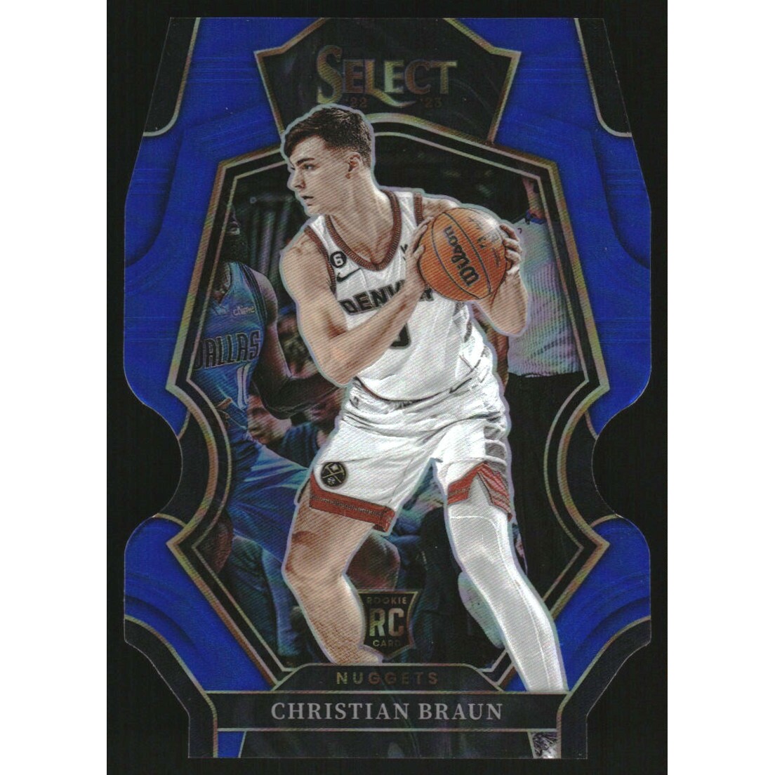 2022-23 Select Prizms Blue Die Cut #195 Christian Braun