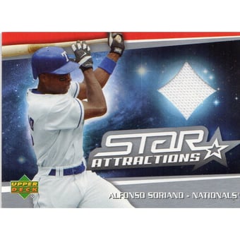 2006 Upper Deck Star Attractions Swatches #AS Alfonso Soriano Jsy