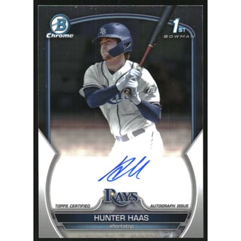 2023 Bowman Chrome Draft Autographs #CDAHHA Hunter Haas