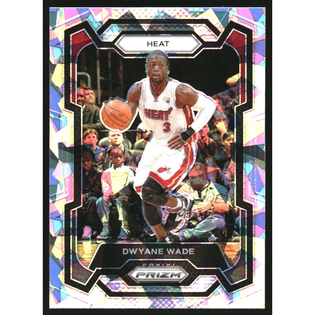 2023-24 Panini Prizm Prizms Ice #182 Dwyane Wade