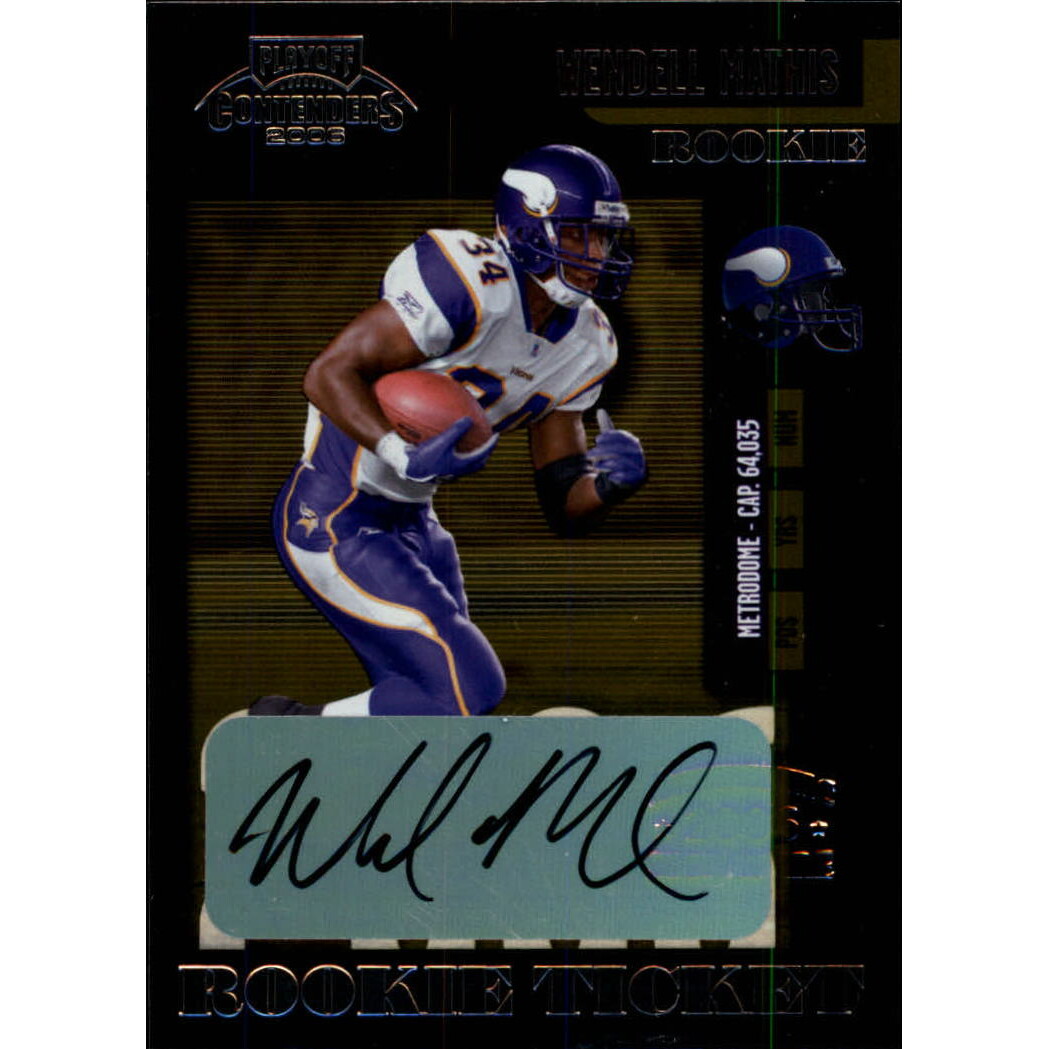 2006 Playoff Contenders #153 Wendell Mathis AU RC