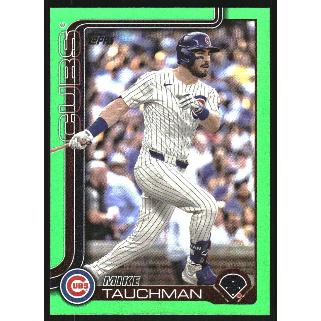 2025 Topps Green Rainbow Foil #261 Mike Tauchman. rookie card picture