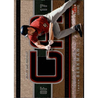 2003 Fleer Genuine Article Insider Game Jersey #LB Lance Berkman