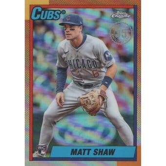 2025 Topps Chrome Update '90 Topps #90CU20 Matt Shaw