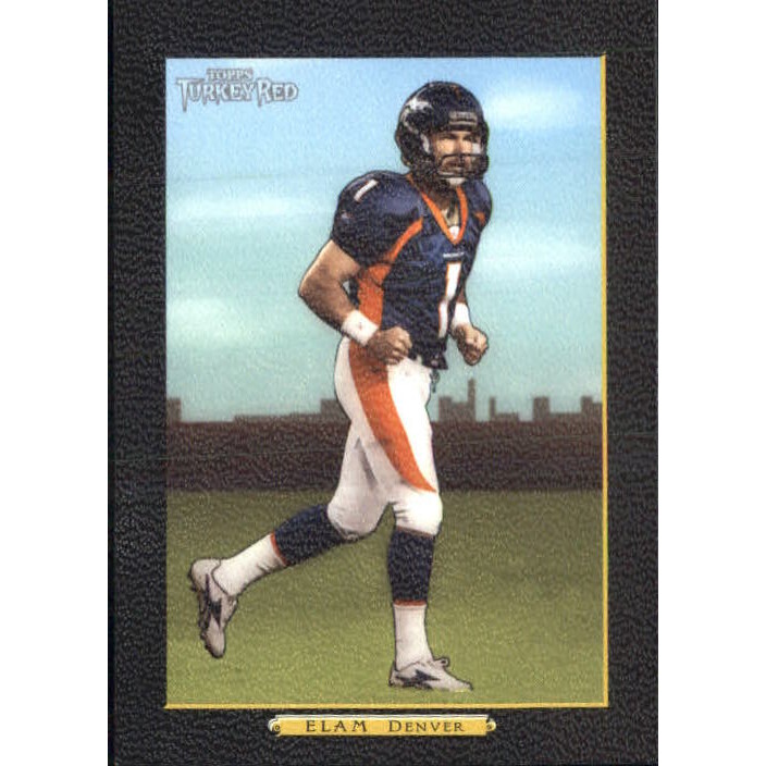 2005 Topps Turkey Red Black #267 Jason Elam. rookie card picture