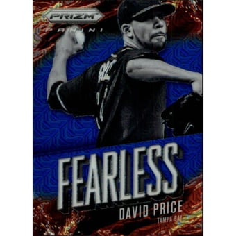 2014 Panini Prizm Fearless Prizms Blue Mojo #24 David Price