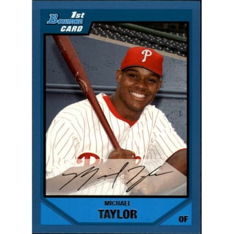 2007 Bowman Draft Draft Picks Blue #BDPP37 Michael Taylor