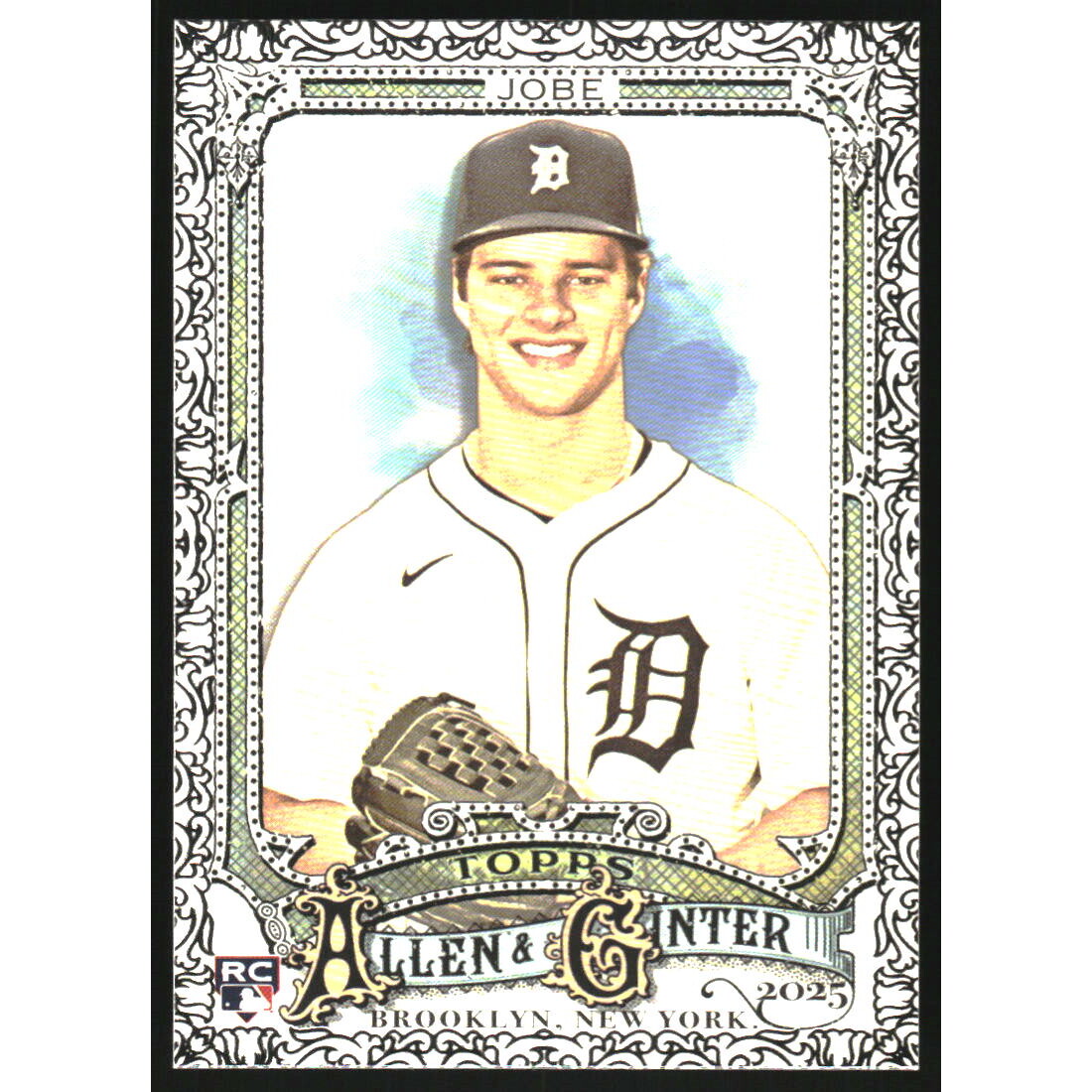 2025 Topps Allen and Ginter Foil Filagree #75 Jackson Jobe. rookie card picture