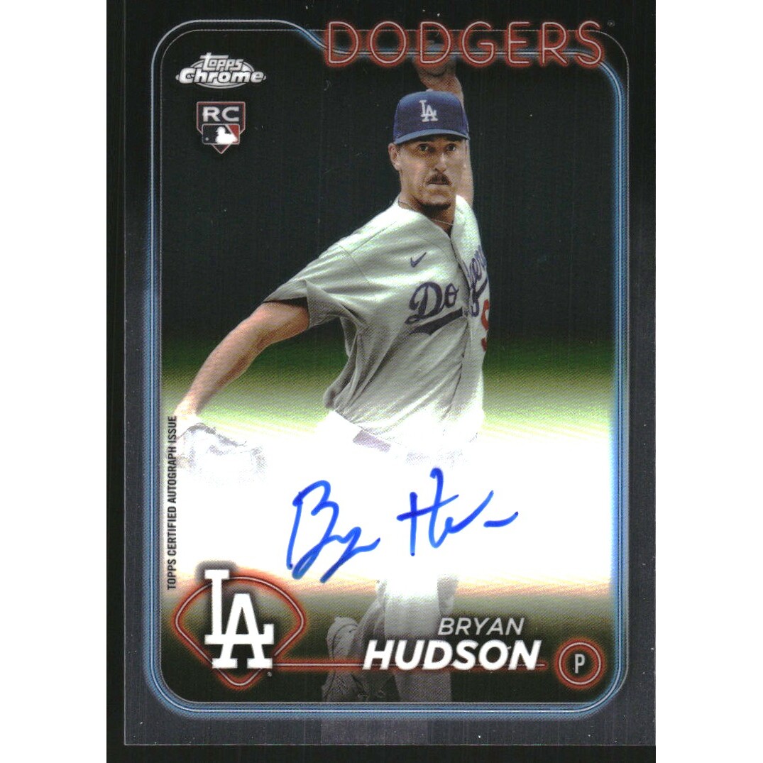 2024 Topps Chrome Rookie Autographs #RABHU Bryan Hudson. rookie card picture