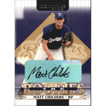 2002 Donruss Rookies Autographs #47 Matt Childers/100